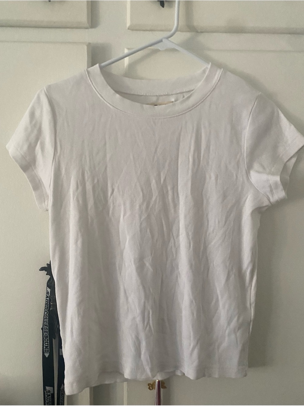 Madewell White Short Sleeve Crew Tee